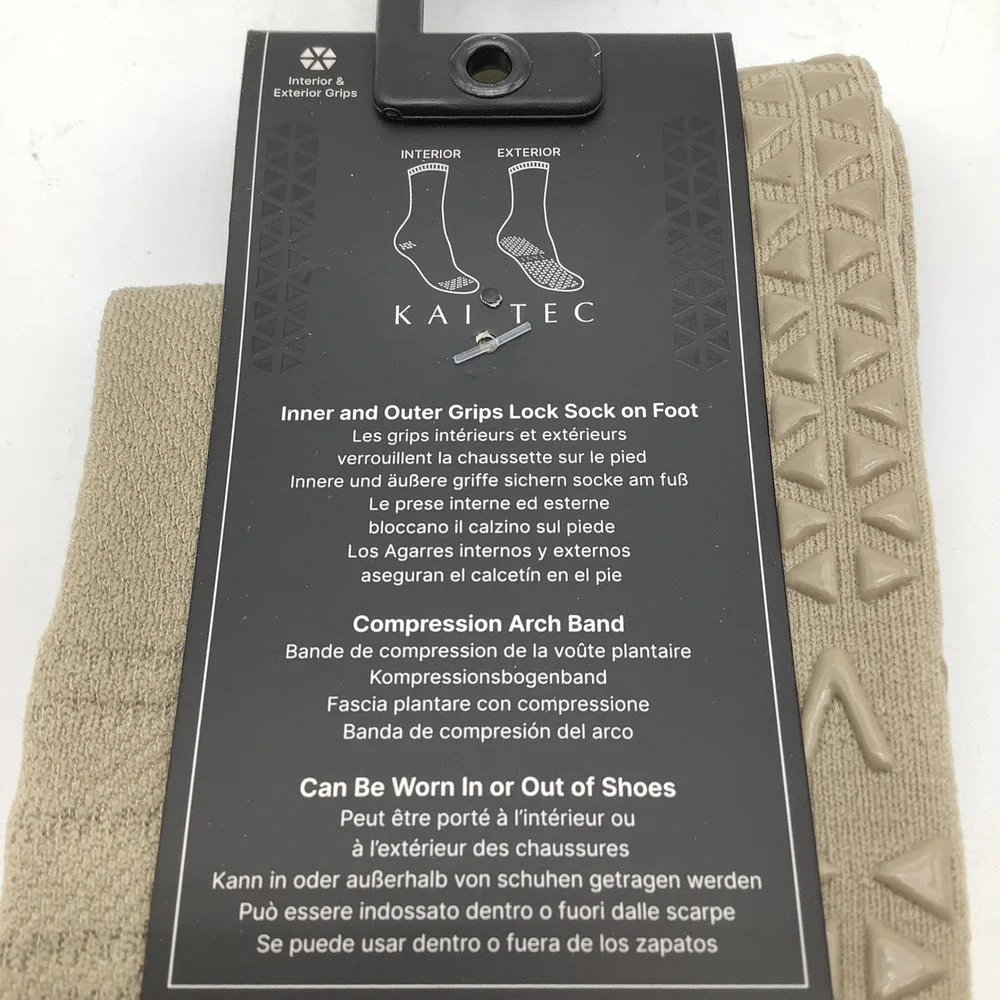 Tavi Tec Ultimate Performance Grip Kai Tec Socks Shitake Womens Size M NWT‎